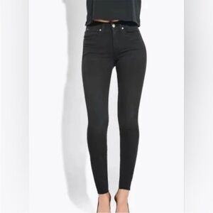 AYR The Chiller Black Eclipse Jeans Skinny Raw Hem Size W27 L28